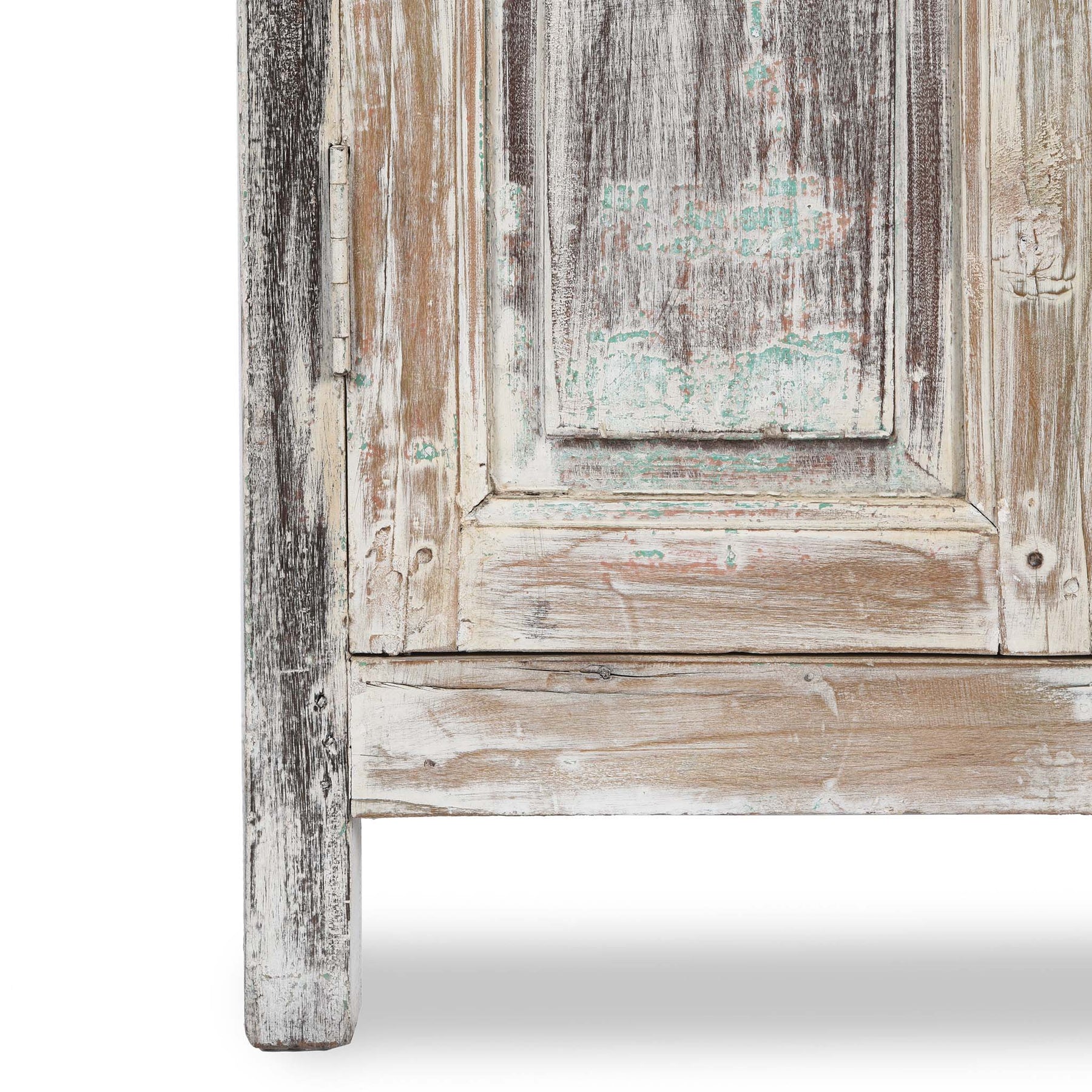 Vintage Blue Painted Display Cabinet - Ca 1920