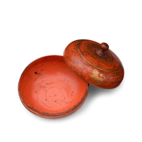 Old Lacquer Pot From Burma- 19thC