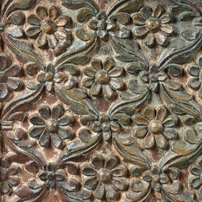 Carved Rapjut Majus Dowry Chest From Gujarat - 19thC
