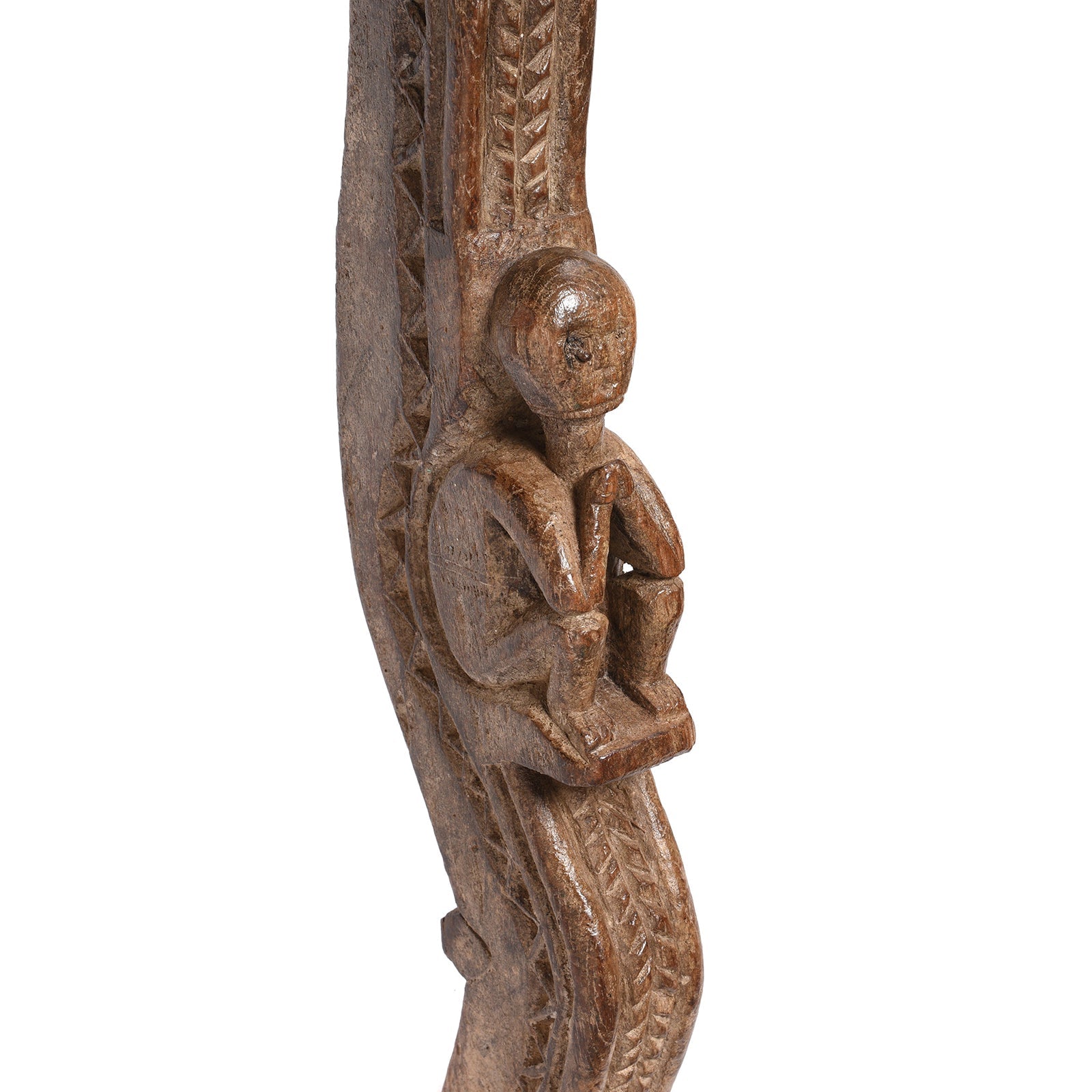 Carved Teak Majus Dowry Chest From Saurashtra - 19thC