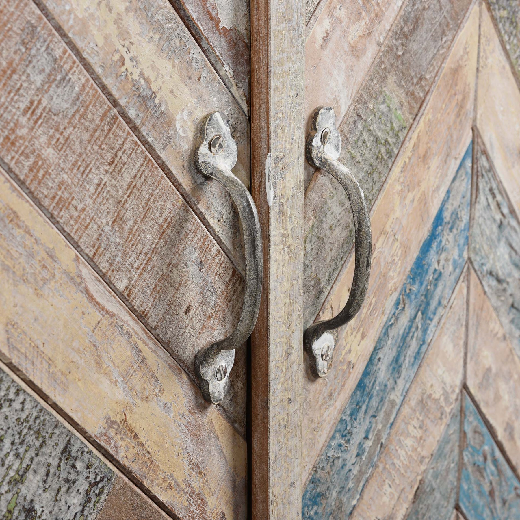 2 Door Cabinet Made From Reclaimed Teak