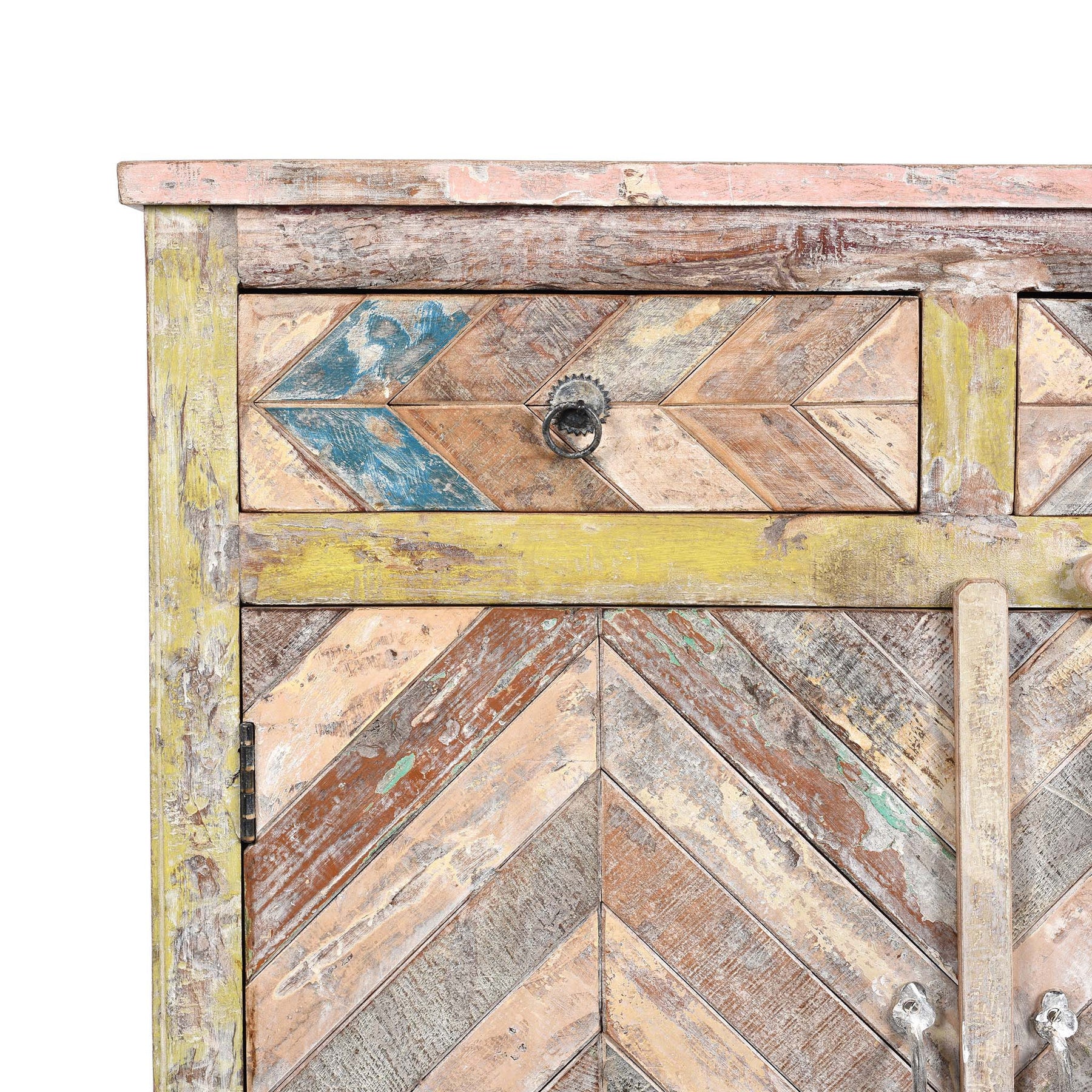 2 Door Cabinet Made From Reclaimed Teak