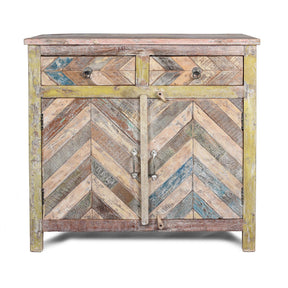 2 Door Cabinet Made From Reclaimed Teak