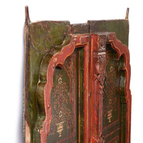 Painted Indian Roheda Doors From Bikaner - 19thC