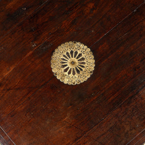 Octagonal Bajot Low Prayer Table From Rajasthan - 19thC