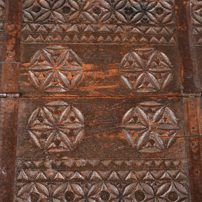 Chip Carved Indian Merchants Box From Rajasthan - 19thC