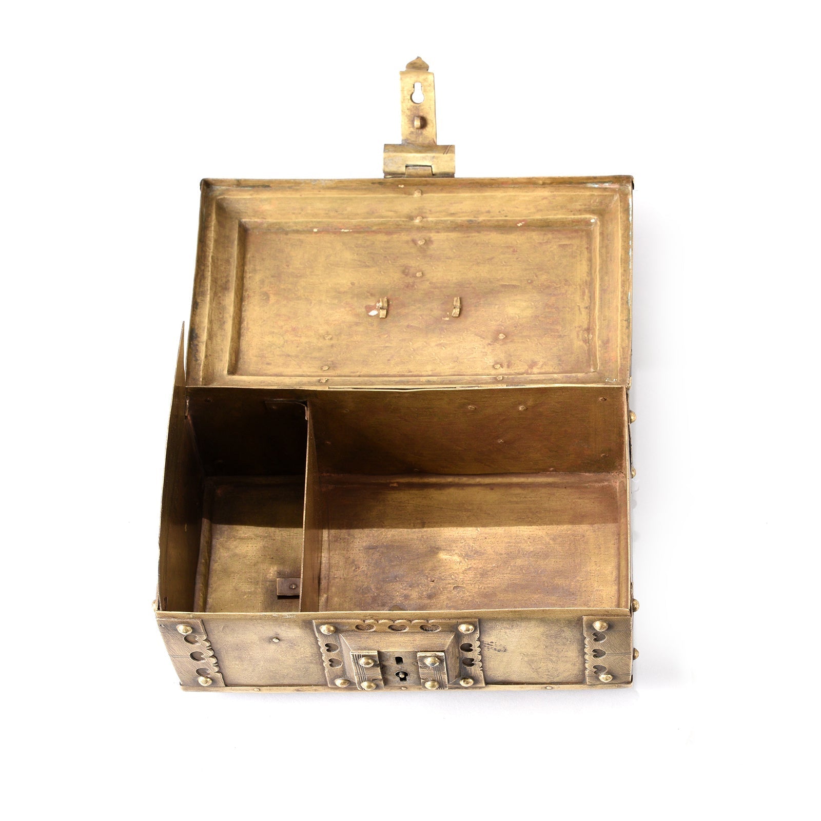 Indian Brass Paan Box From Rajasthan - Early 20thC
