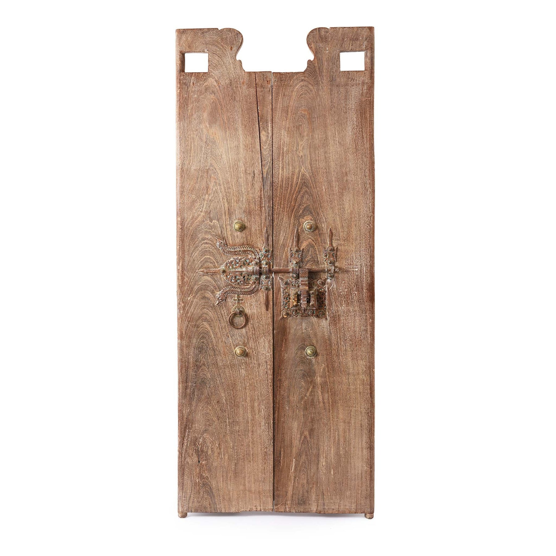 Iron Bound Jackfruit Door From Kerala - 19thC