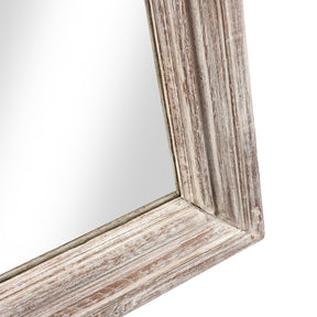 White Painted Indian Mirror (61 x 122cm)