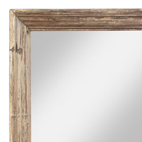 Rustic Cream Painted Indian Mirror (183 x 92 cm)