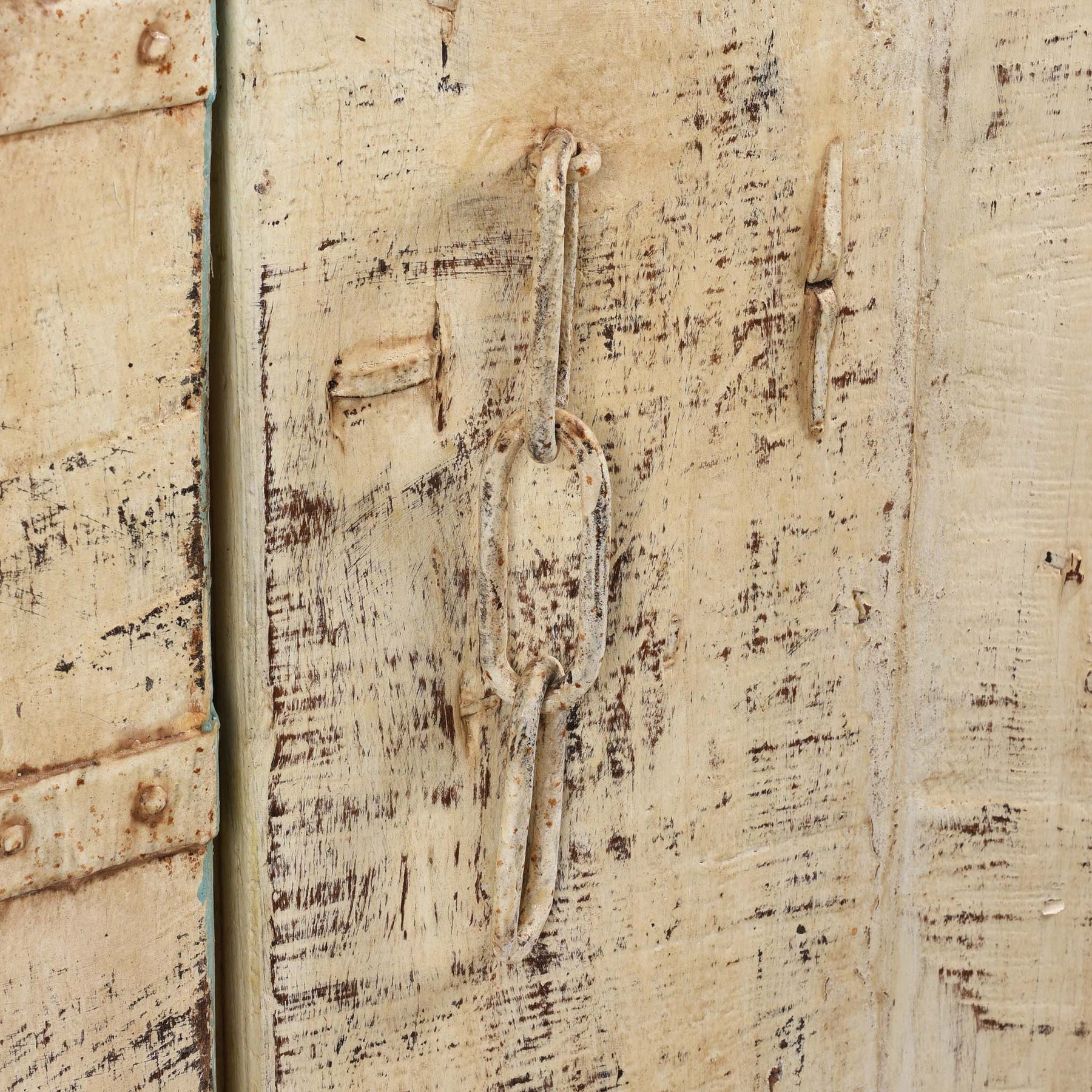 Old Indian Door With Later Painting - 19thC