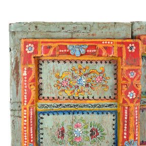 Old Indian Door With Later Painting - 19thC