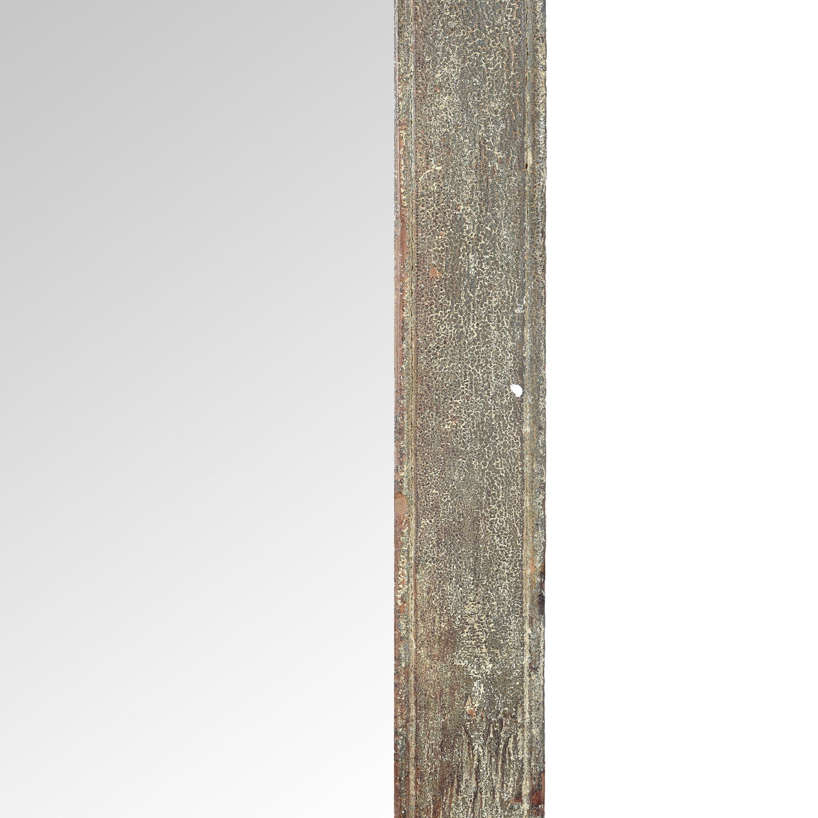 Painted Mirror Made From An Old Teak Window - 19th Century