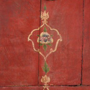 Old Painted Ceiling Panel From Bikaner - Early 19thC