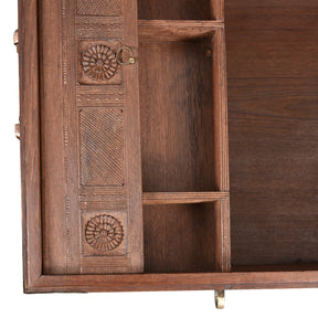 Brass Bound Teak Indian Military Chest -19thC