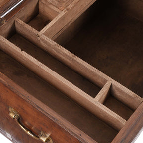 Brass Bound Teak Indian Military Chest  - 19thC