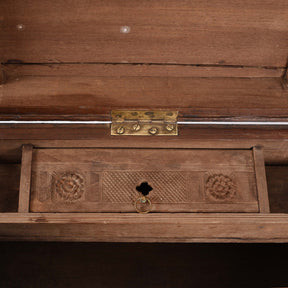 Brass Bound Teak Indian Military Chest  - 19thC
