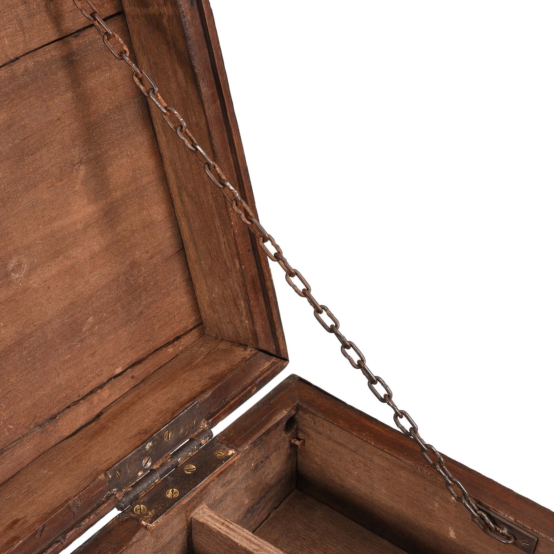 Brass Bound Teak Indian Military Chest  - 19thC
