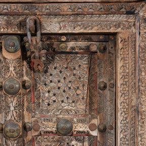 Old Indian Door From Shekhawati - 19thC