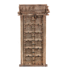 Old Indian Door From Shekhawati - 19thC