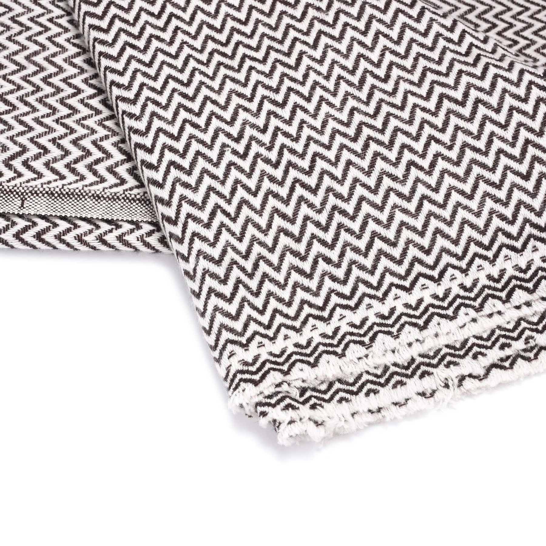 Wool Zig Zag Throw from Kashmir
