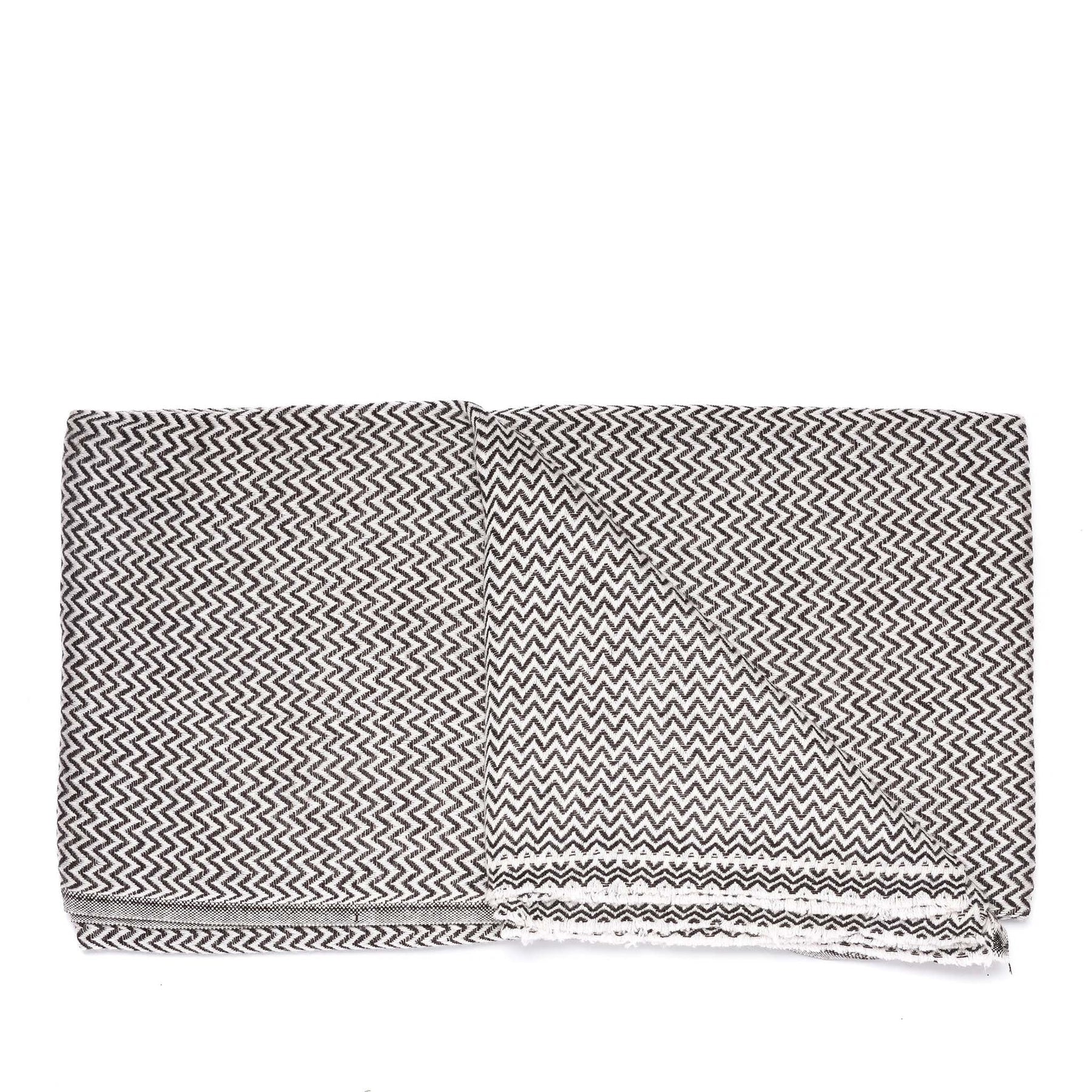Wool Zig Zag Throw from Kashmir