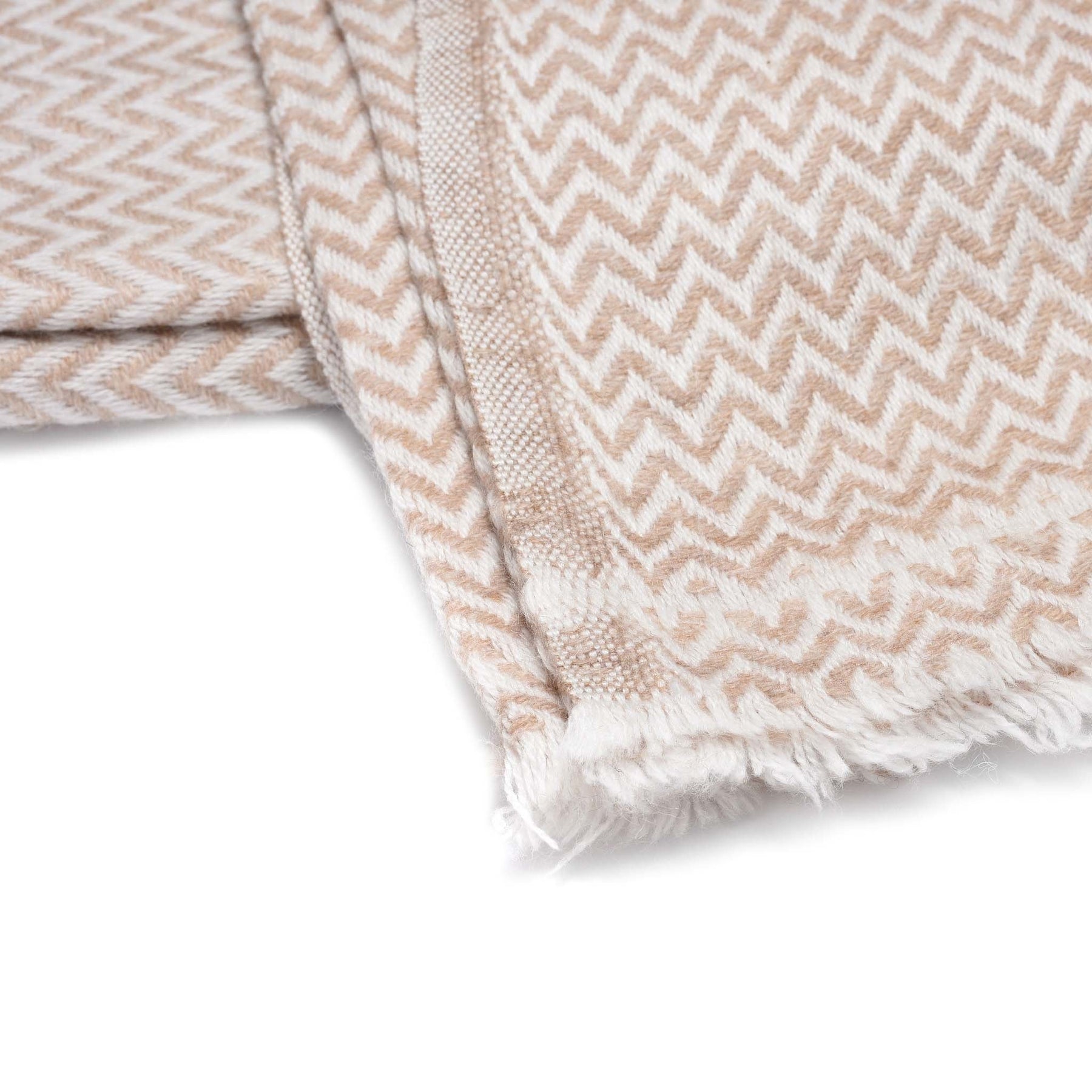 Wool Zig Zag Throw from Kashmir