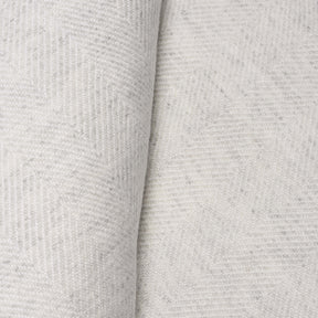 Wool Throw from Kashmir - Herringbone White