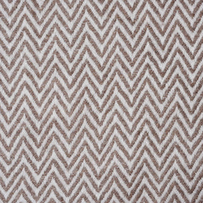 Wool Throw from Kashmir -Zig Zag Taupe