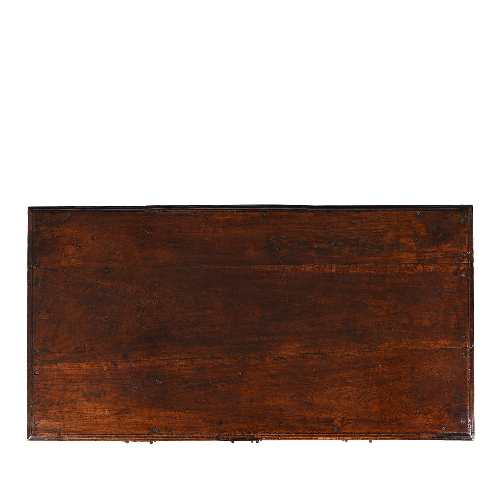 Brass Bound Indian Chest With Secret Compartment - 19th Century