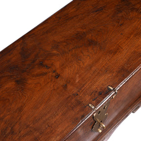 Brass Bound Teak Chest From South India - 19th Century