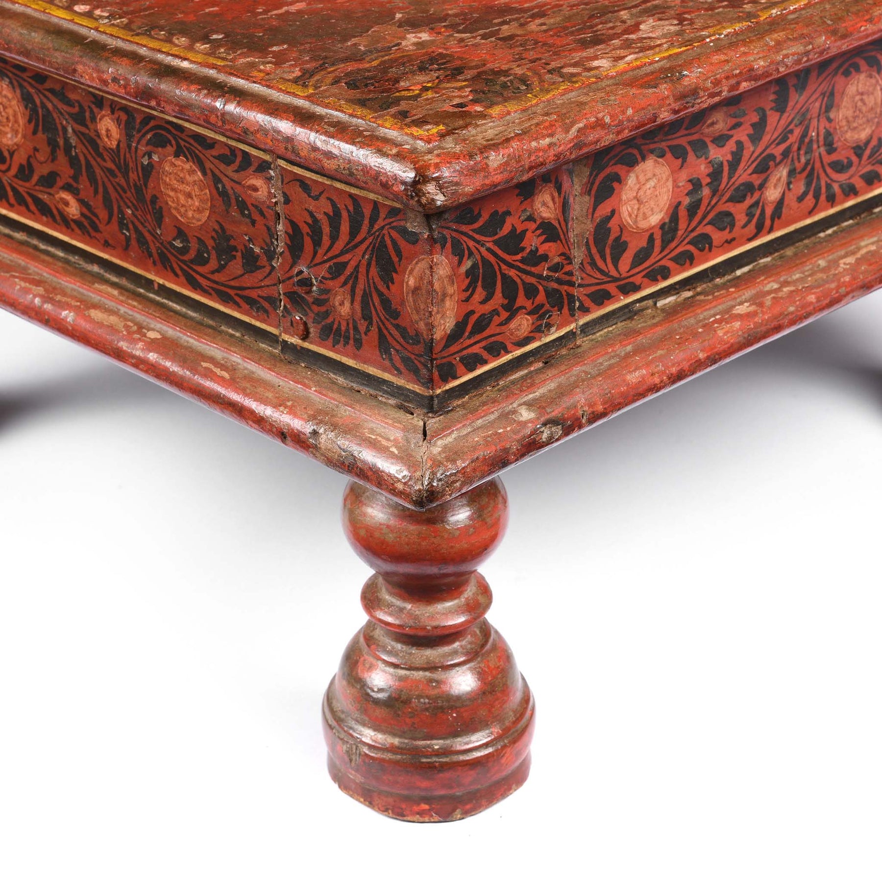Bajot Low Prayer Table From Rajasthan - 19th Century