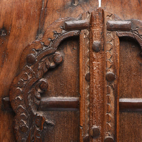 Old Carved Indian Window Shutters From Southern Rajasthan - 19thC