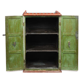 Painted Indian Cabinet From Bikaner - 19thC