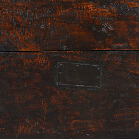 Iron Bound Teak Chest From Gujarat - 19thC
