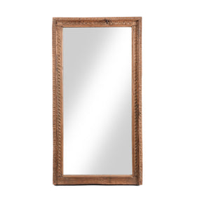 Mirror Made From An Old Shekhawati Window - 19thC (62 x 102cm)