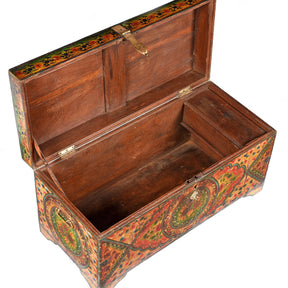 Old Indian Chest with Later Paint - 19thC