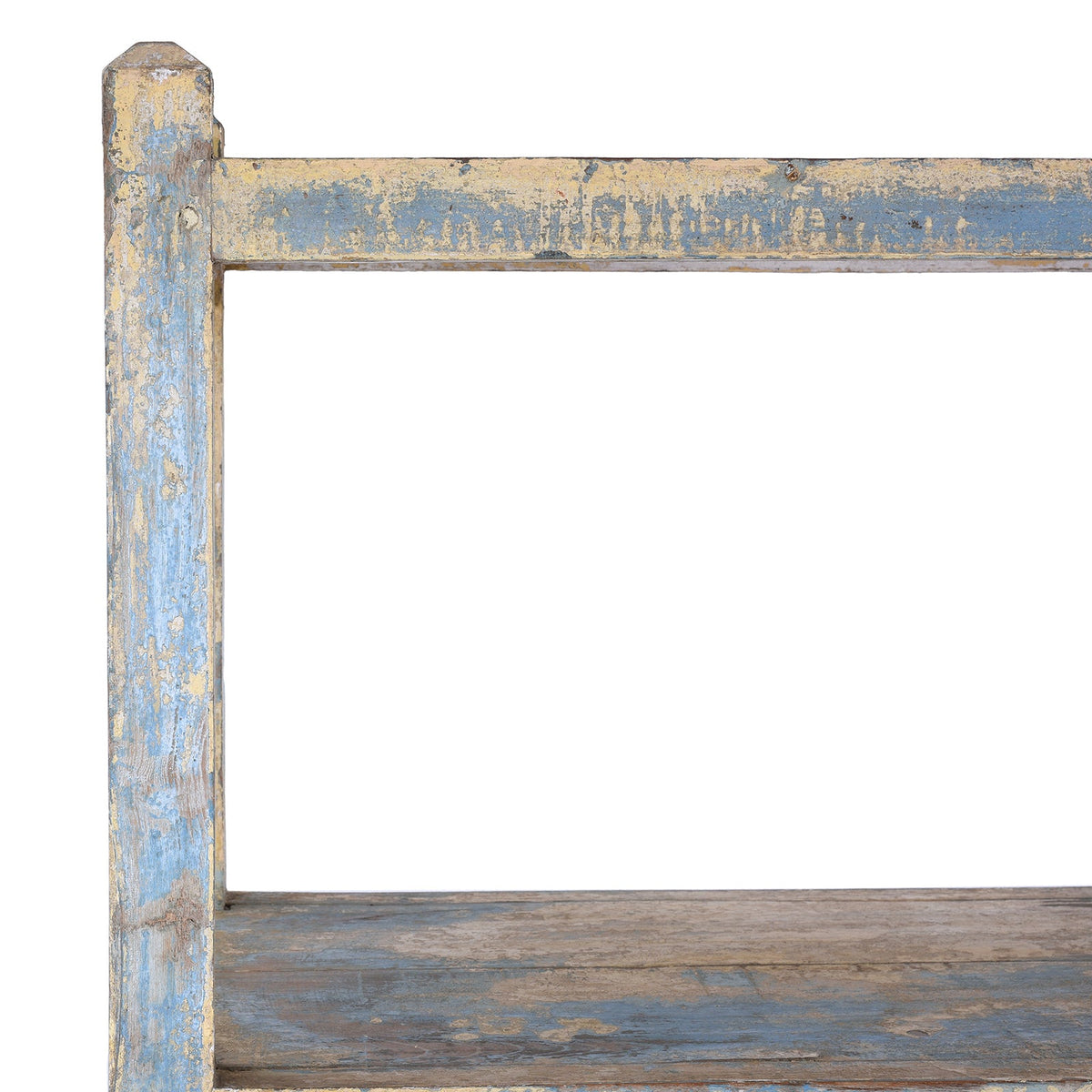 Vintage Teak Shelf With Painted Finish - Ca 1930