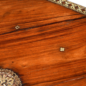 Octagonal Bajot Low Prayer Table From Shekhawati - 19thC