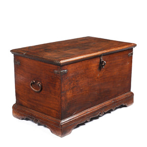 Iron Bound Indian Chest From Gujarat - 19thC