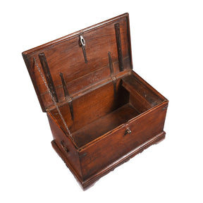 Iron Bound Indian Chest From Gujarat - 19thC