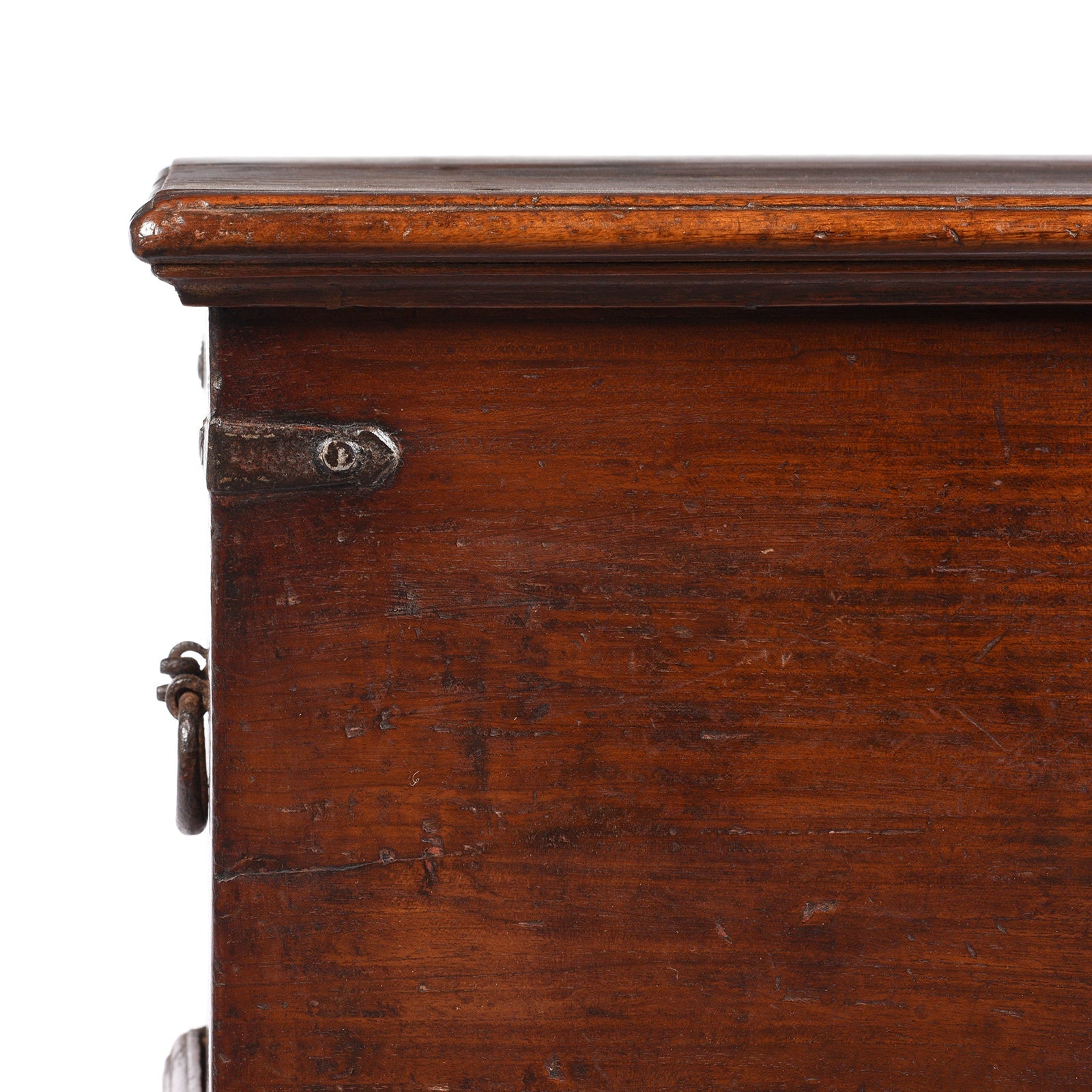 Iron Bound Indian Chest From Gujarat - 19thC