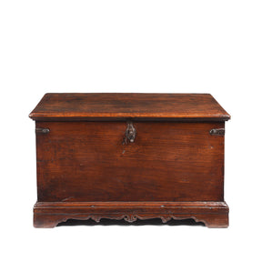 Iron Bound Indian Chest From Gujarat - 19thC