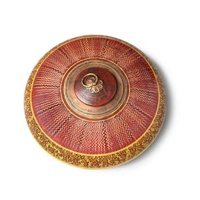 Lacquer Tobacco Pot From Rajasthan - Ca 1920