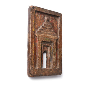 Polychrome Votive Panel From Andhra Pradesh - 19th Century