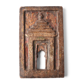 Polychrome Votive Panel From Andhra Pradesh - 19th Century
