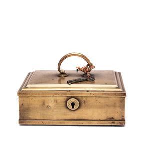 Indian Brass Paan Box From Rajasthan - Early 20thC