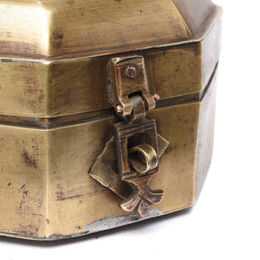 Indian Brass Paan Box From Rajasthan - Early 20th Century