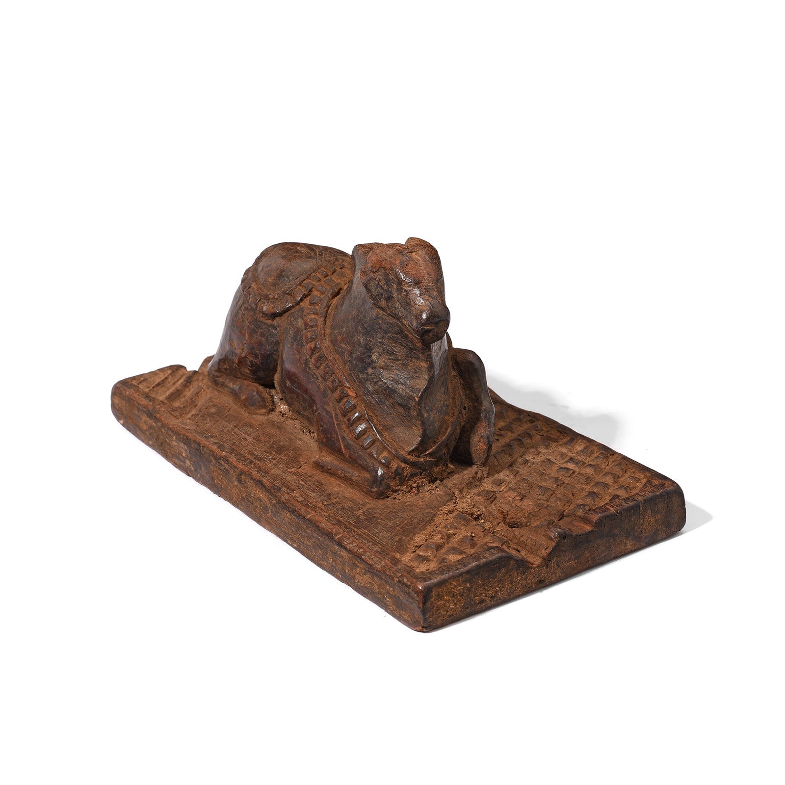 Indian Nandi Bull Figurine From Andhra Pradesh - 19th Century