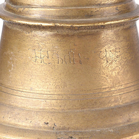 Old Bronze Puja Bell From Lucknow - Ca 1920
